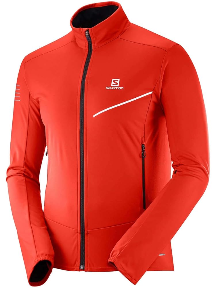 Amazon | [サロモン] RS SOFTSHELL JKT M メンズ FIERY RED